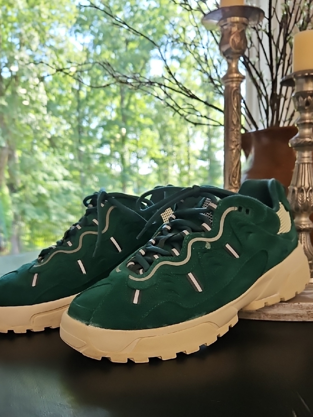 CONVERSE Men's Golf Le FluerGreen Suede Casual Sneakers. Size 7.5